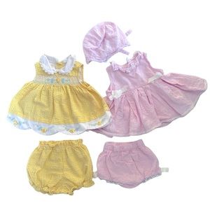 Baby Girl Dresses 3-6 months 2 ct
